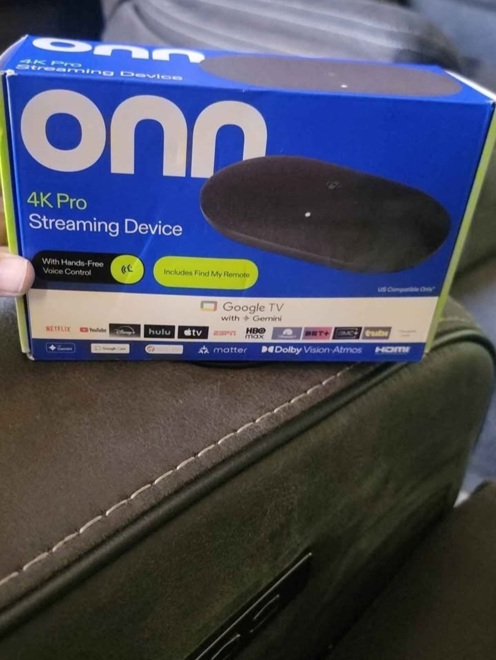 onn 4K Pro 2026 Streaming Device - Black NEW